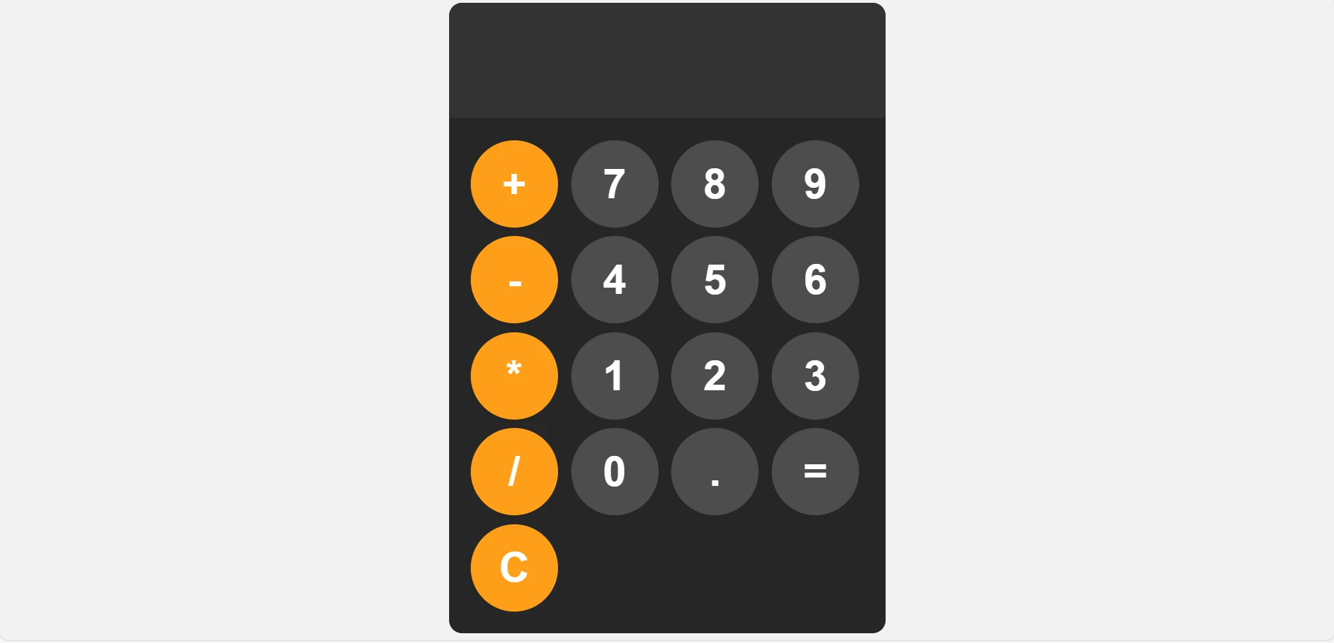 Calculator preview