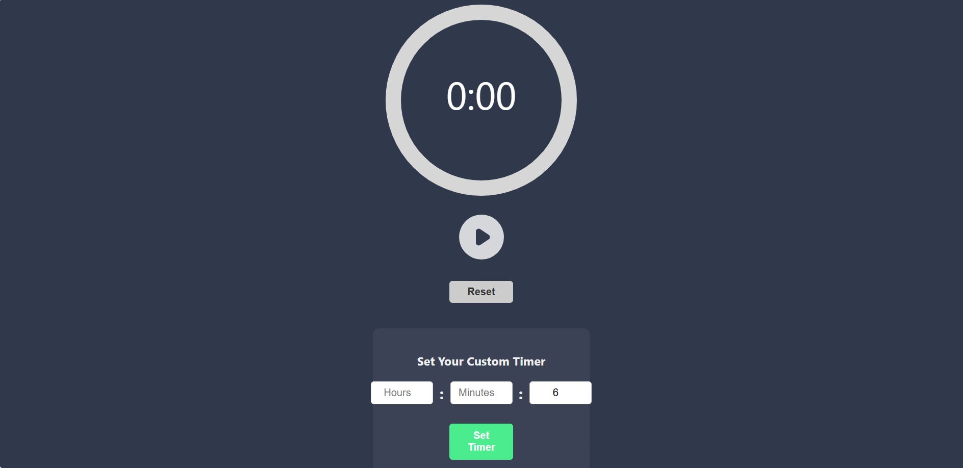 Custom Timer preview